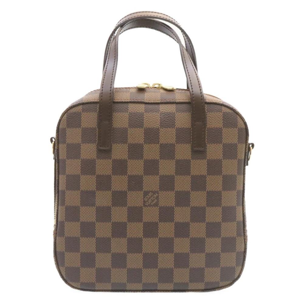 Louis Vuitton Damier Ebene Spontini Handbag Sp Order Brown